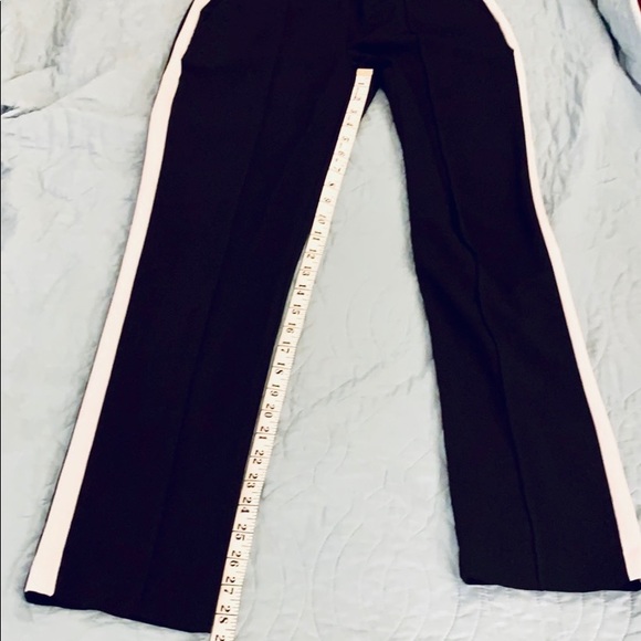 Forever 21 black tuxedo pants with white stripe. - Picture 9 of 13